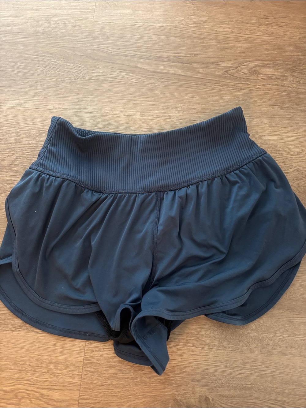 Free People Navy running shorts